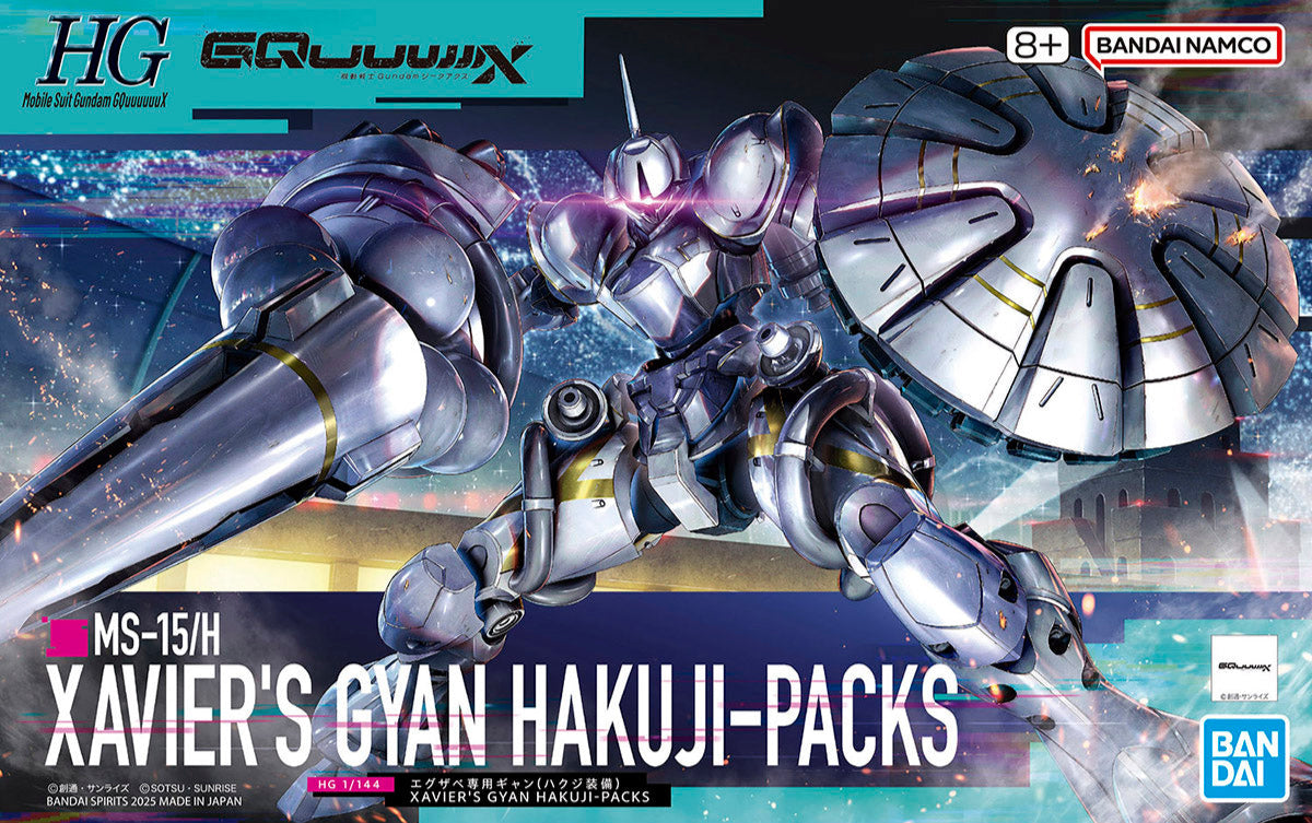 Bandai 2773793 1:144 HG GQuuuuuuX MS-15/H Xavier's Gyan Plastic Model Kit