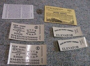 Champ Decals OB-410 O Gauge New York Central & Hudson River Railroad Box Car Set
