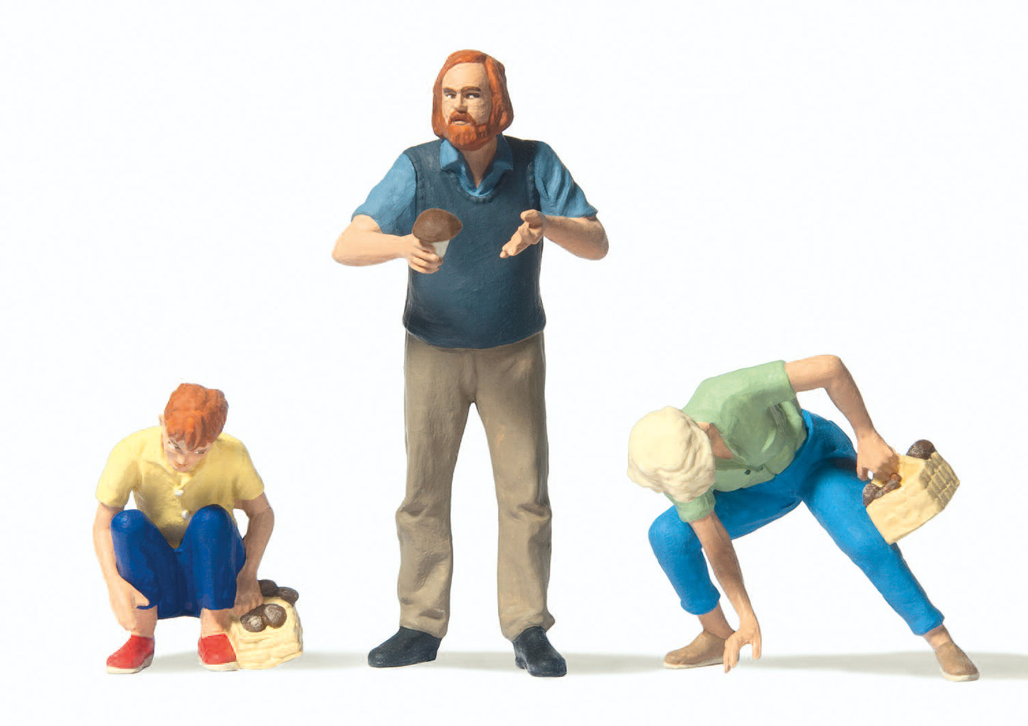 Preiser 44941 G Mushroom Picker Figures (Set of 3)