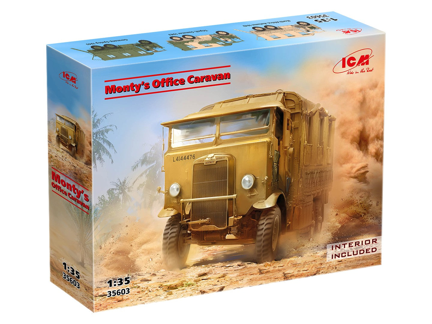 ICM 35603 1:35 Monty’s Office Caravan Plastic Model Kit