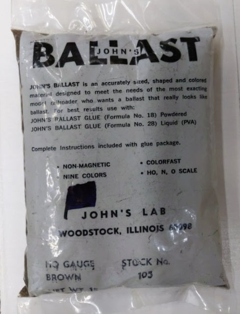 John''s Lab 103 HO Gauge Brown Bag 15 Oz.