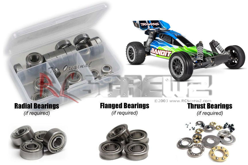 RC Screwz TRA128B 1:10 Traxxas Bandit XL 2WD Metal Shielded Bearing Kit