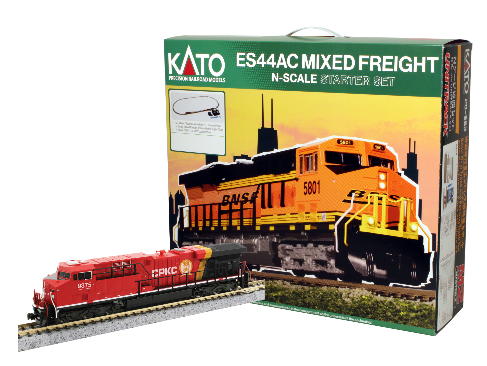 Kato 106-0027 CPKC N GaugeGE ES44AC 