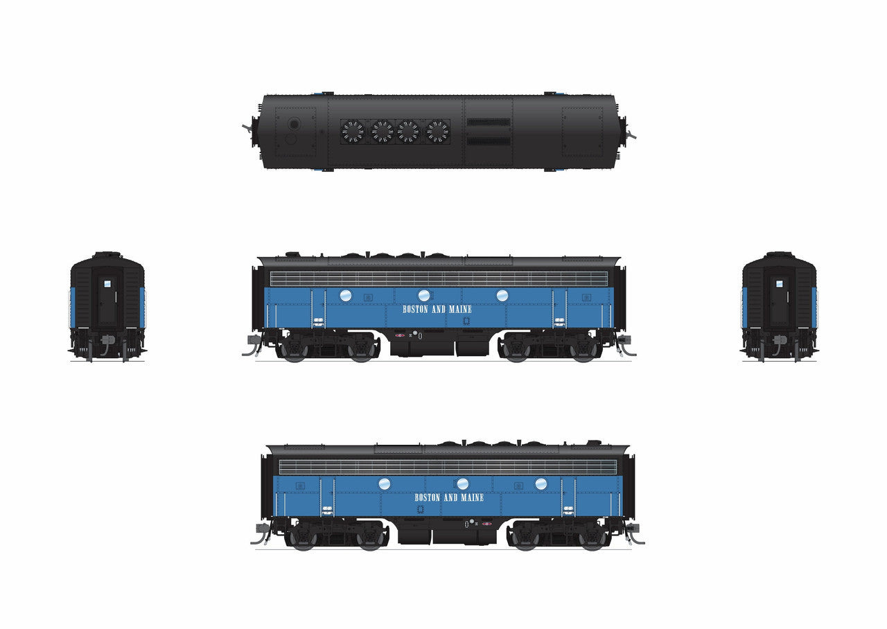 Broadway Limited 9659 HO B&M EMD F3B Diesel Locomotive No-Sound/DCC-Ready #4228B