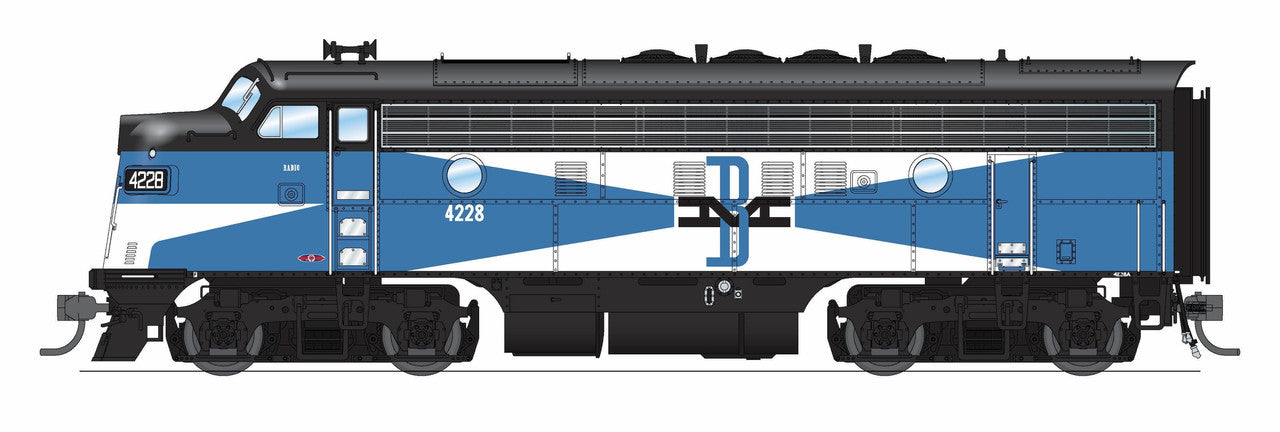 Broadway Limited 9658 HO B&M EMD F3A Diesel Locomotive No-Sound/DCC-Ready #4228A