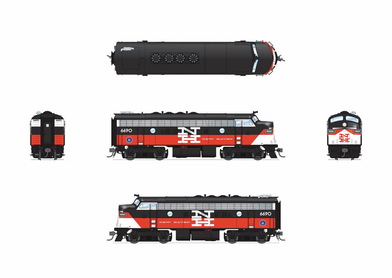 Broadway Limited 9690 HO CDOT EMD F7A Diesel Locomotive Sound/DC/DCC #6690