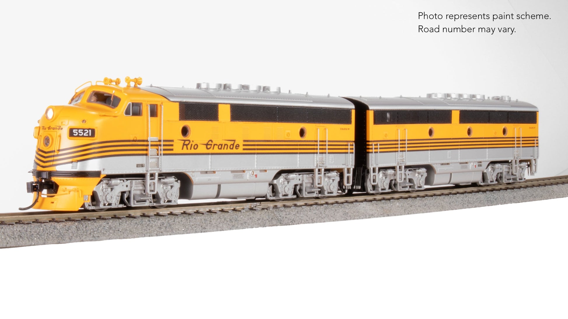 Broadway Limited 9667 HO DRGW EMD F3A/B Diesel Locomotive #5521/5522
