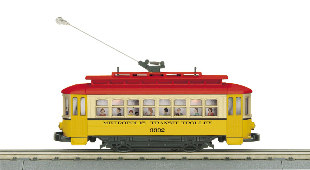 MTH 30-5248 O Metropolis Bump-N-Go Trolley #3332