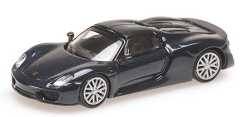 Minichamps 870062138 1:87 Blue 2015 Porsche 918 Spyder Plastic Model