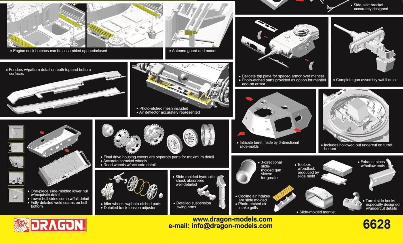 Dragon 6628 1:35 Pz.Bef.Wg.III Ausf.J with Schuzen Plastic Model Kit