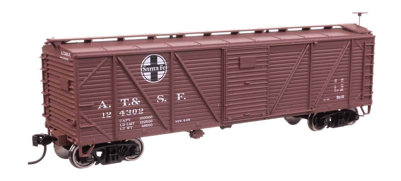 Walthers 910-40701 HO ATSF 40' ARA Single Sheathed Boxcar Ready to Run #124302
