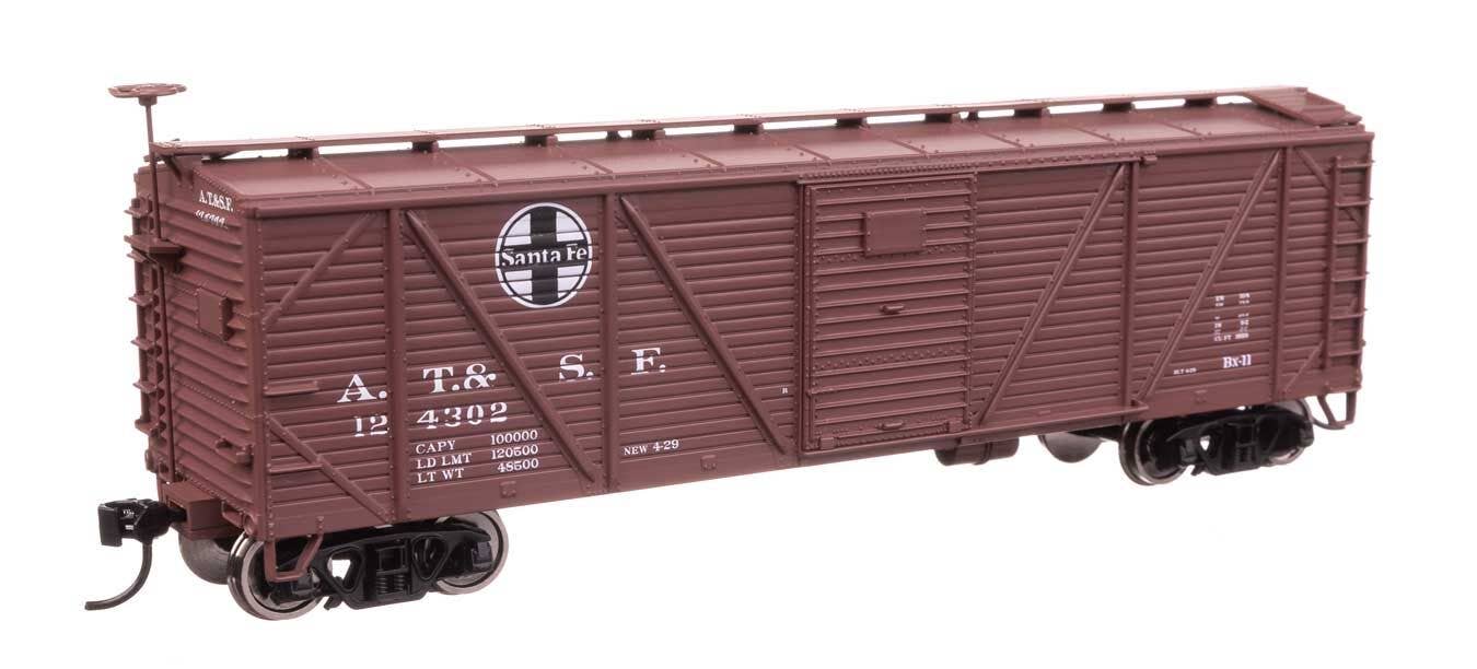 Walthers 910-40701 HO ATSF 40' ARA Single Sheathed Boxcar Ready to Run #124302
