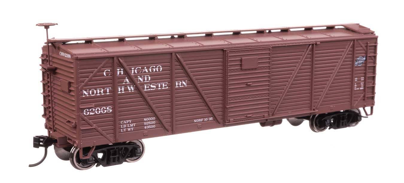 Walthers 910-40708 HO CNW 40' ARA Single Sheathed Boxcar Ready to Run #62068