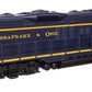 Walthers 910-10494 HO C&O EMD GP9 Diesel Locomotive Ph. II with High Hood #5951
