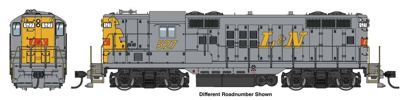 Walthers 910-10500 HO LN EMD GP9 Diesel Locomotive Phase II with High Hood #532