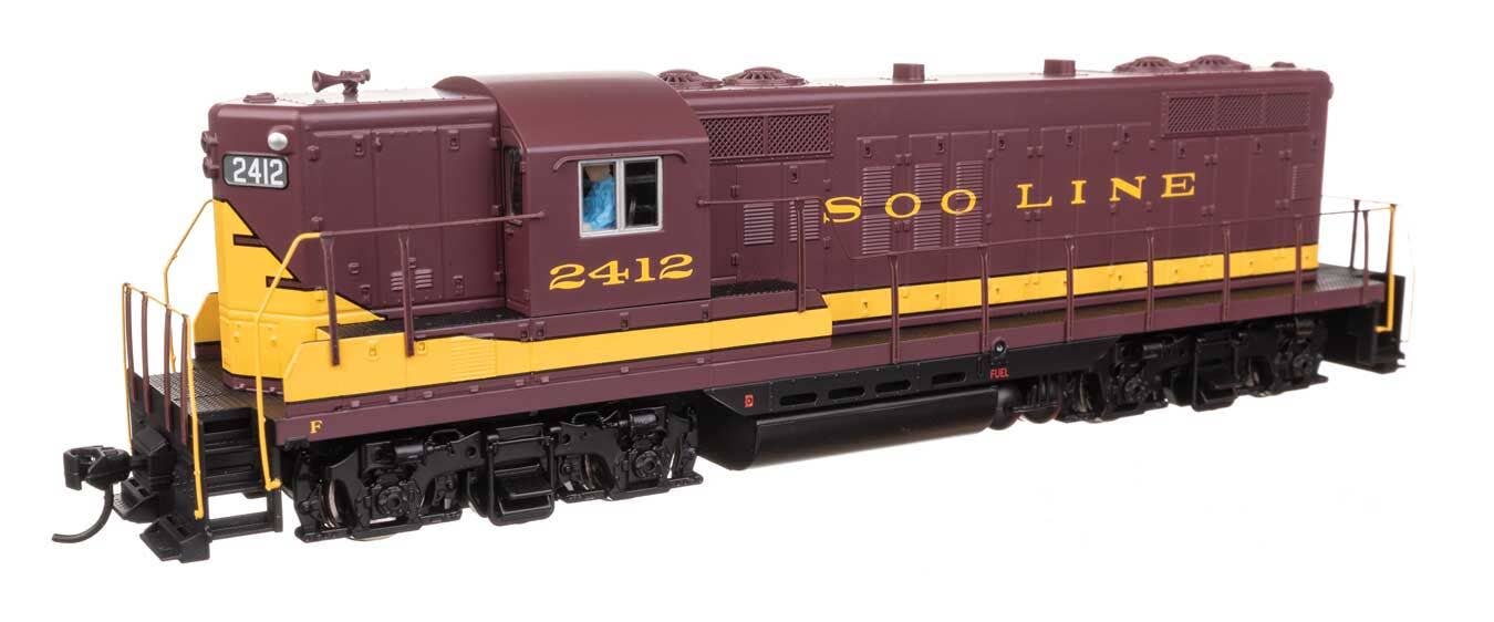 Walthers 910-10502 HO SOO EMD GP9 Diesel Locomotive Phase II w/ High Hood #2412