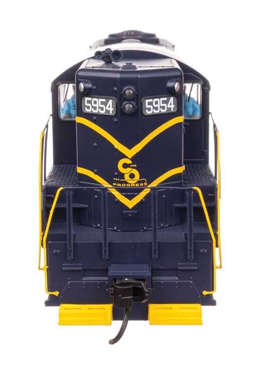 Walthers 910-20494 HO C&O EMD GP9 Diesel Locomotive Ph. II w/ Sound & DCC #5954