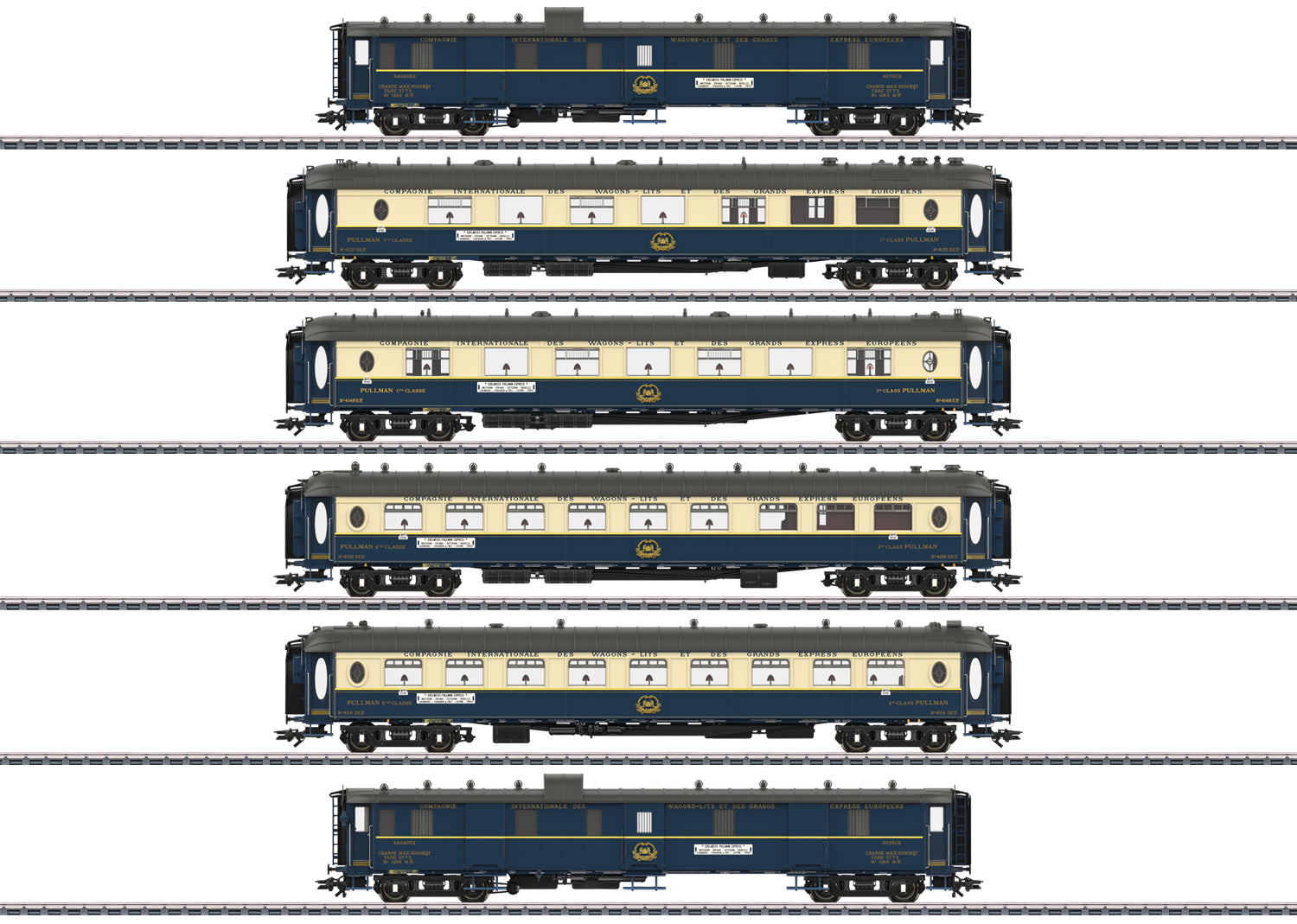 Marklin 42470 HO EDELWEISS Parlor Car Set