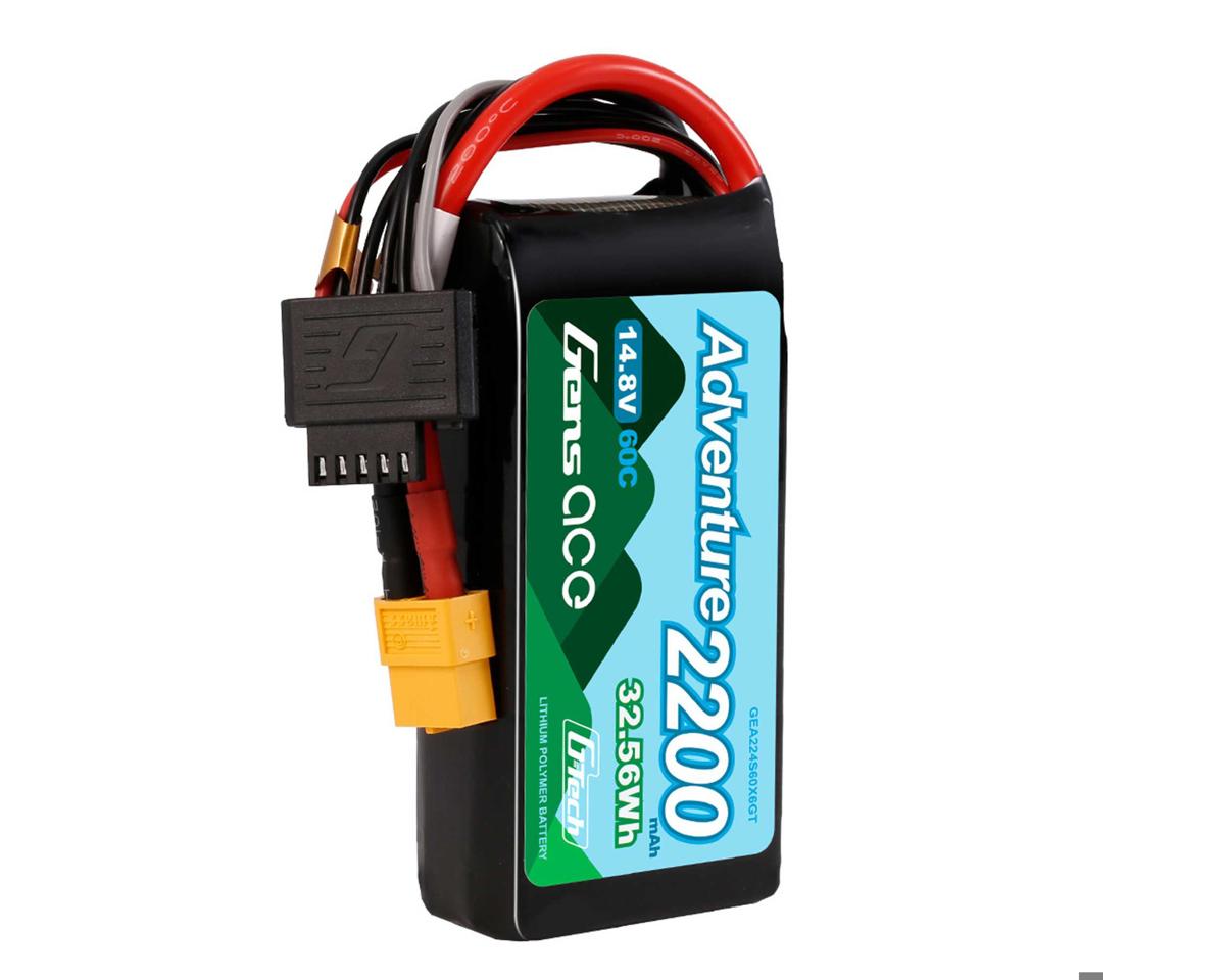 Gens Ace 224S60X6GT 4S 60C G-Tech Adventure LiPo Battery with XT60 Connector