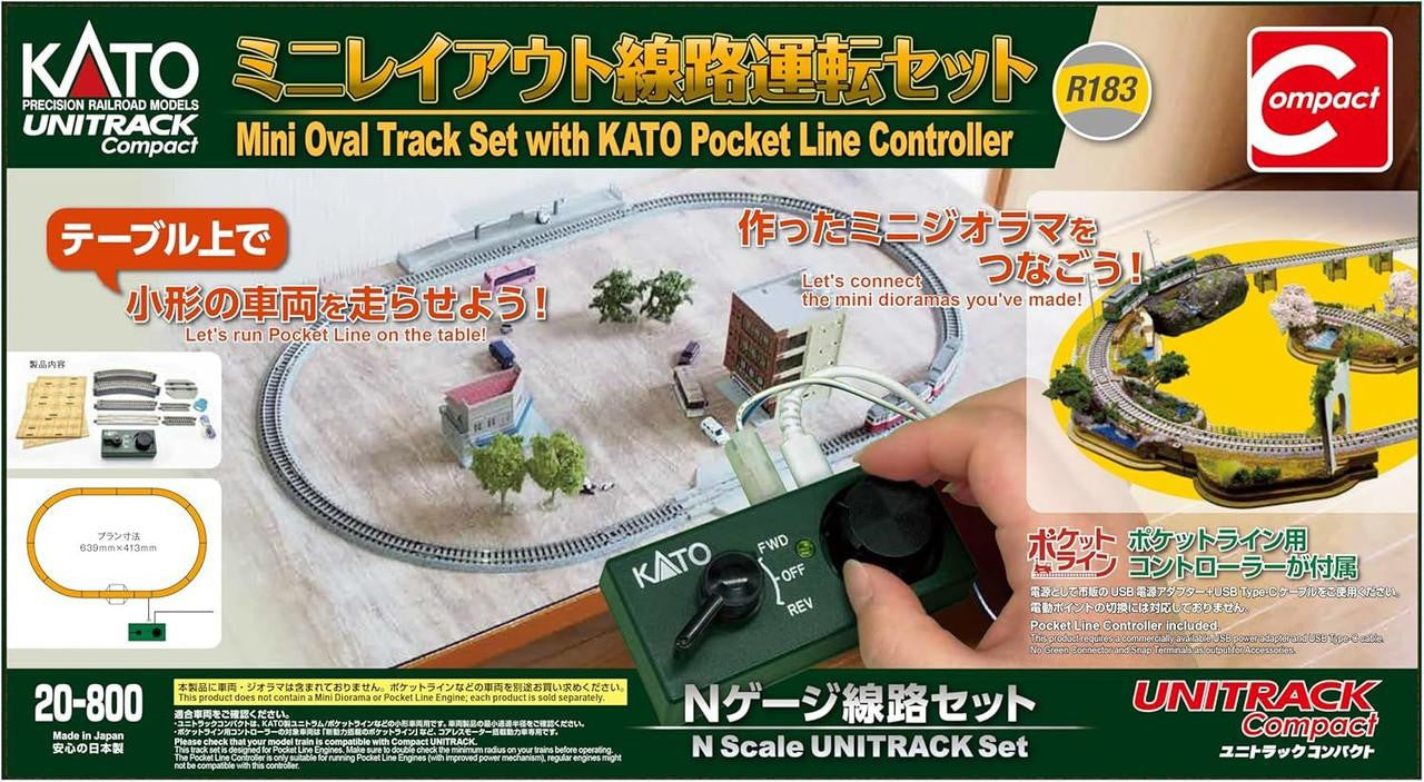 Kato 20-800 N Mini Oval Track Set with Kato Pocket Line Controller