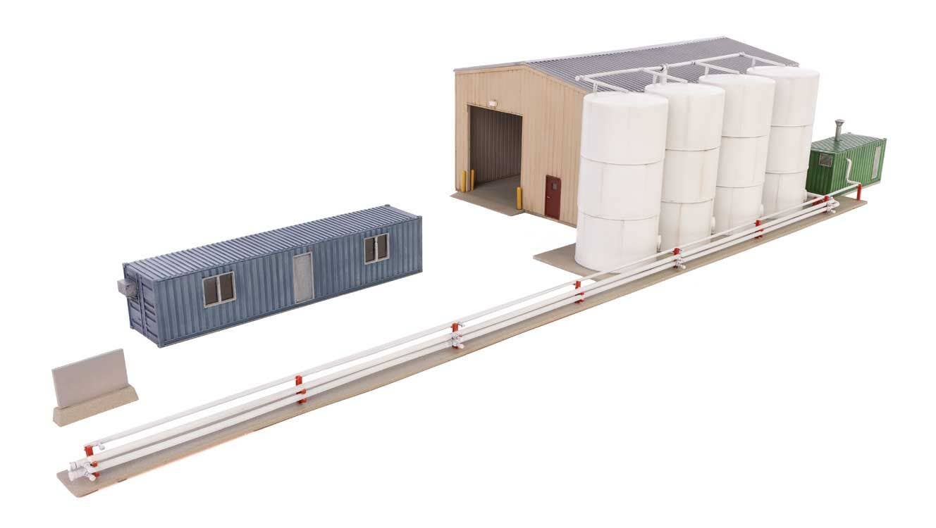Walthers 933-4181 HO Corn Syrup Transfer Transload Facility Kit