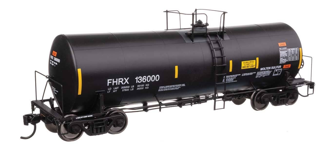 Walthers 920-100054 HO FHRX 40' Trinity 14,000Gal Molten Sulfur Tank Car #136000