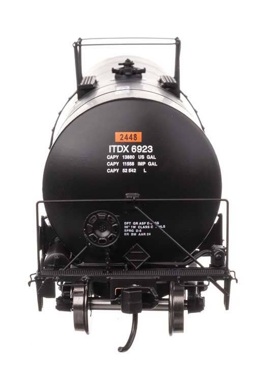 Walthers 920-100064 HO ITDX 40' Trinity 14,000-Gal Molten Sulfur Tank Car #6923