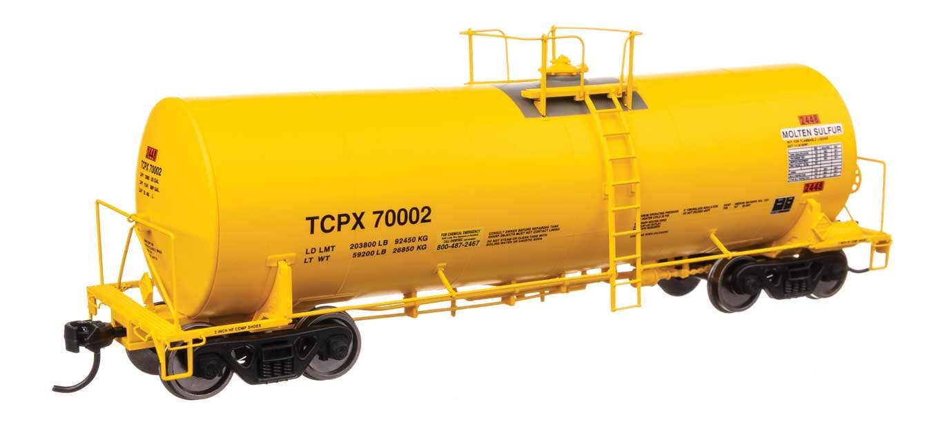 Walthers 920-100065 HO TCPX 40' Trinity 14,000-Gal Molten Sulfur Tank Car #70002