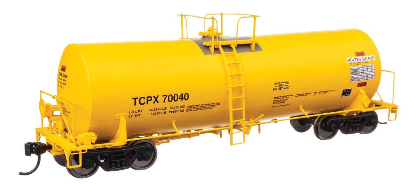 Walthers 920-100066 HO TCPX 40' Trinity 14,000-Gal Molten Sulfur Tank Car #70040