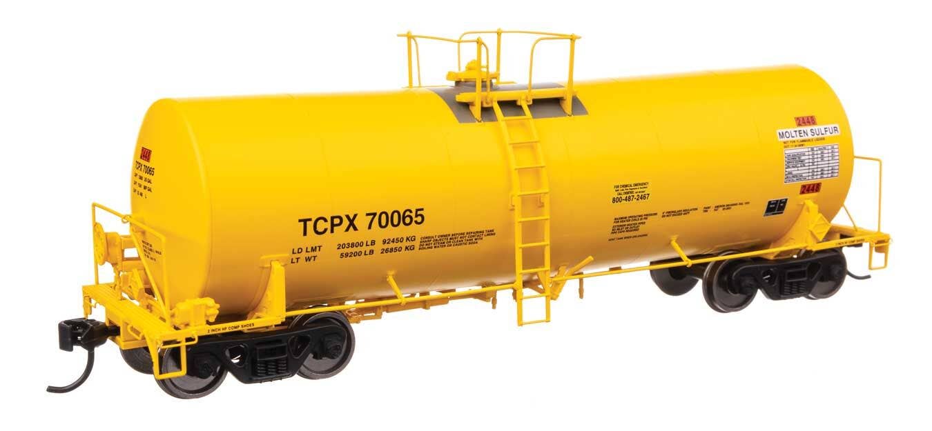 Walthers 920-100067 HO TCPX 40' Trinity 14,000-Gal Molten Sulfur Tank Car #70065