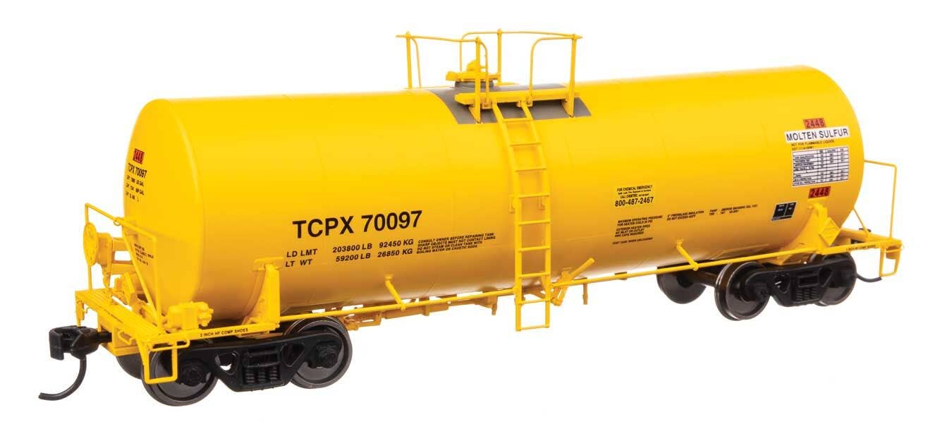 Walthers 920-100068 HO TCPX 40' Trinity 14,000-Gal Molten Sulfur Tank Car #70097