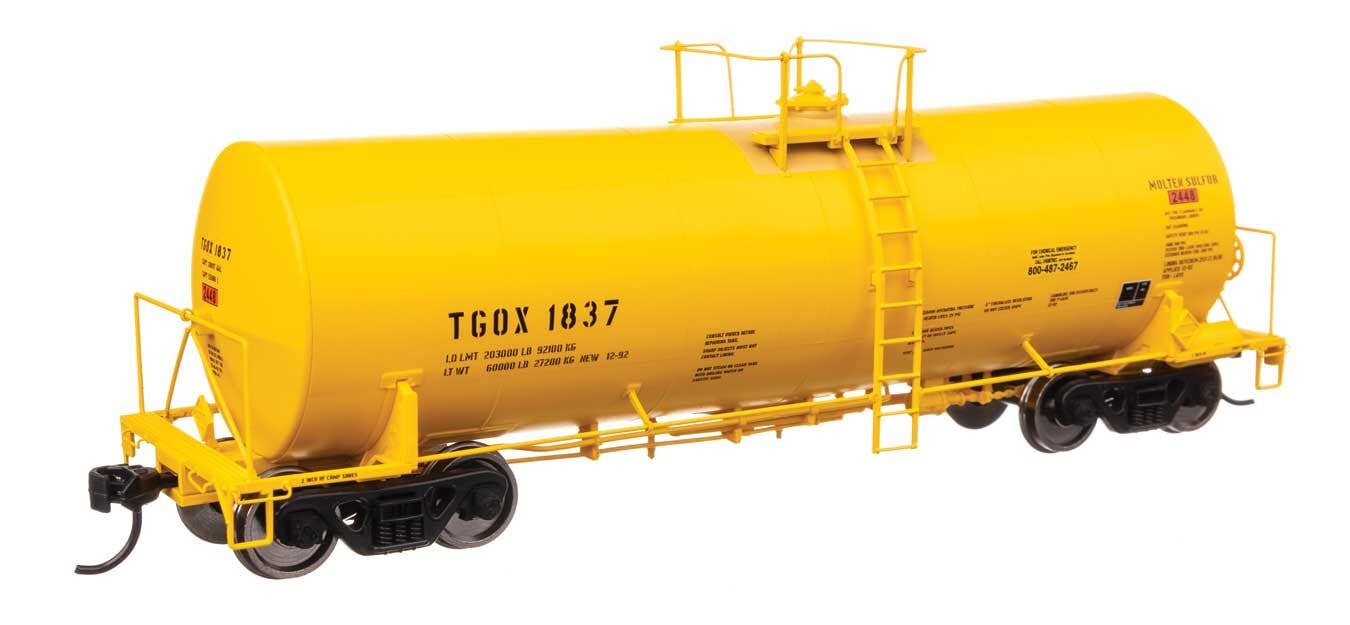 Walthers 920-100071 HO TGOX 40' Trinity 14,000-Gal Molten Sulfur Tank Car #1837