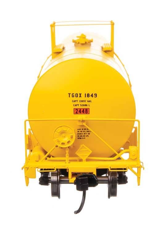 Walthers 920-100072 HO TGOX 40' Trinity 14,000-Gal Molten Sulfur Tank Car #1849
