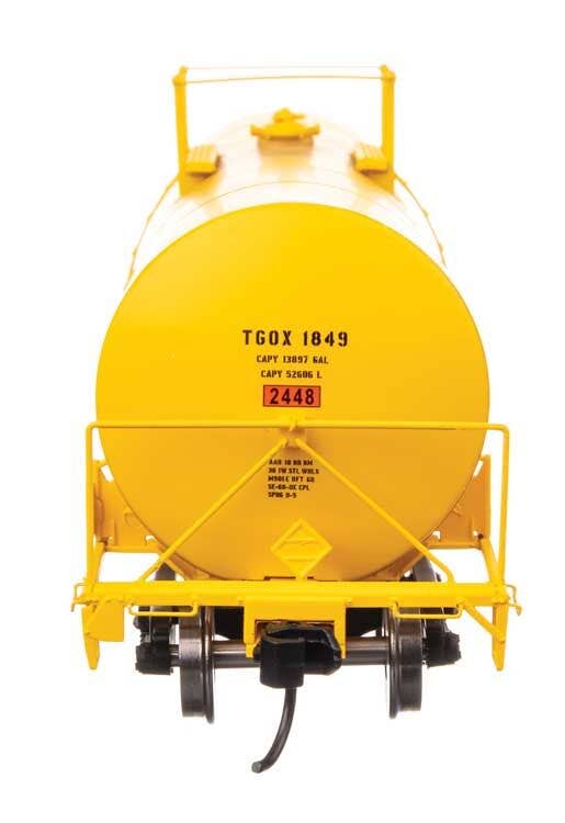Walthers 920-100072 HO TGOX 40' Trinity 14,000-Gal Molten Sulfur Tank Car #1849