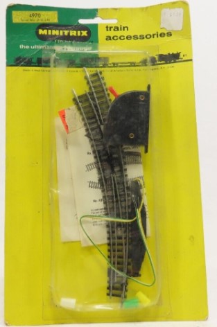 Trix 4970 N Scale Curved Remote Switch Left Hand R3 R4 Track