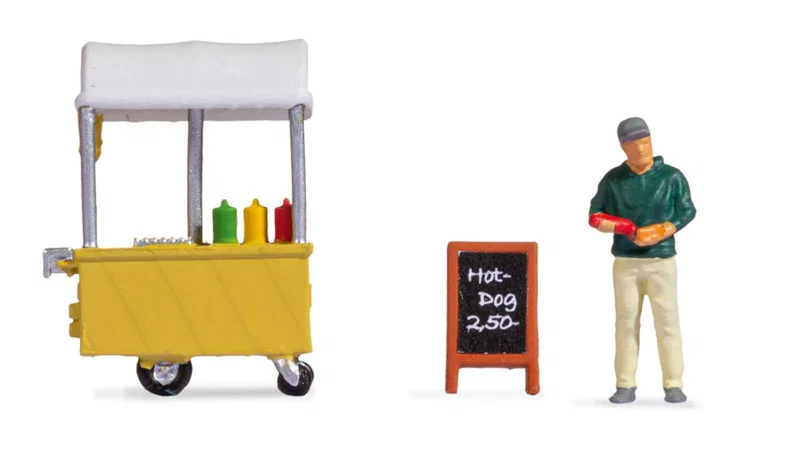 Noch 16505 HO Tiny Scenes Hotdog Van