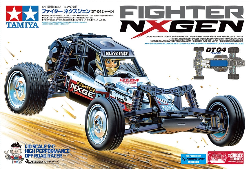 Tamiya 58741 1:10 Fighter NXGEN Off-Road Buggy with DT-04 Chassis Car Kit