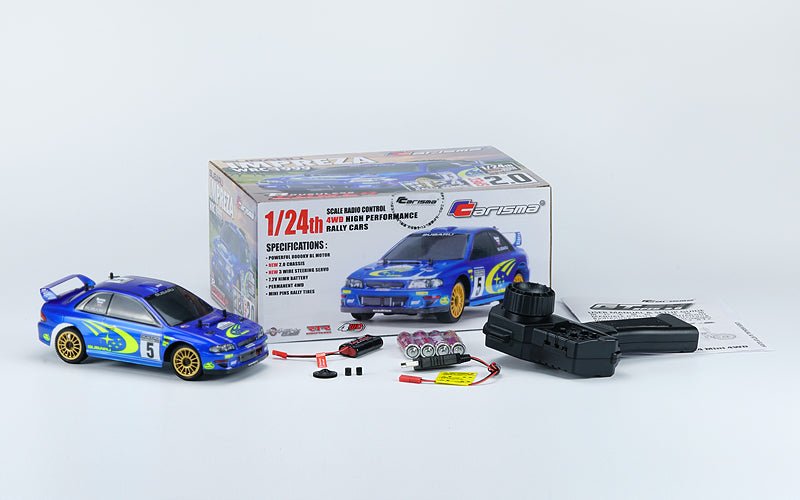 Carisma R/C Cars 91768 1:24 GT24 2.0 4WD Brushless Subaru WRC 1999 Ready-To-Run