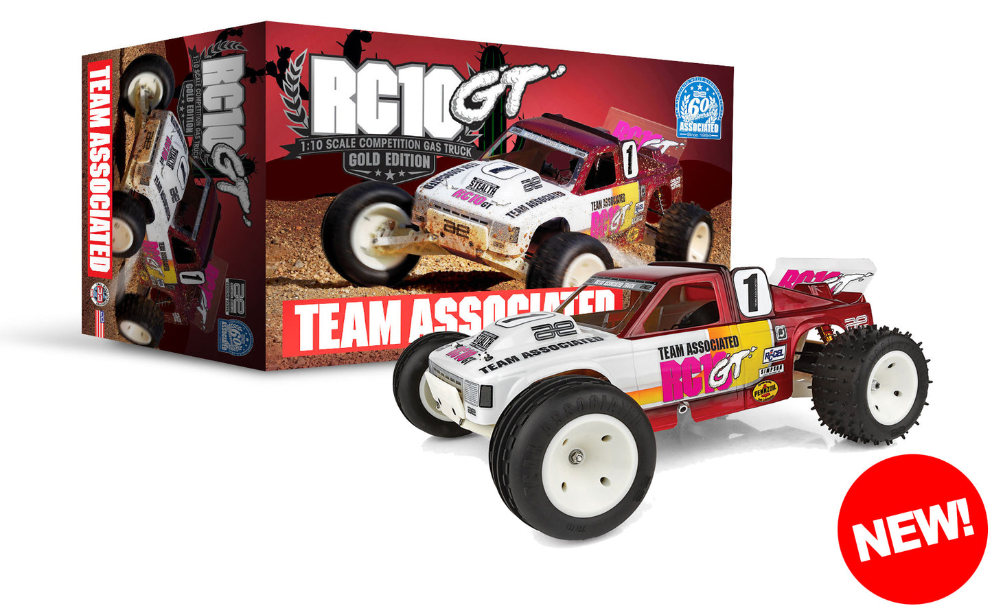 Team Associated 7066 1:10 RC10GT Classic Nitro Truck Kit