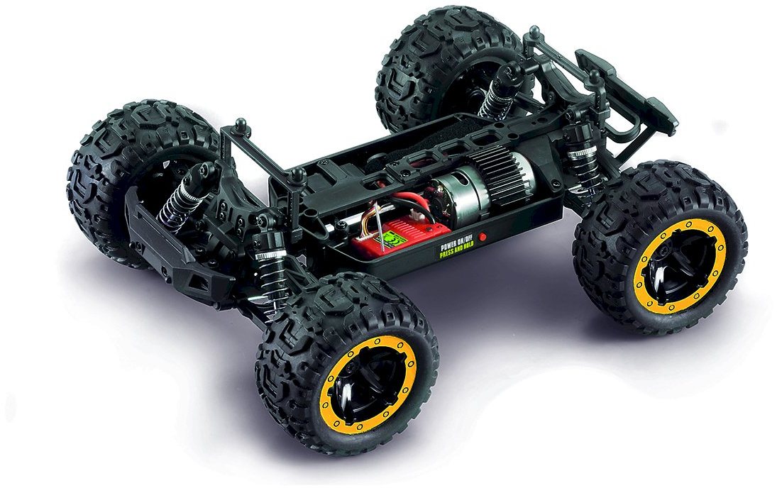 BlackZon 540116 1:16 Yellow Slyder MT 4WD Electric Monster Truck Ready-To-Run