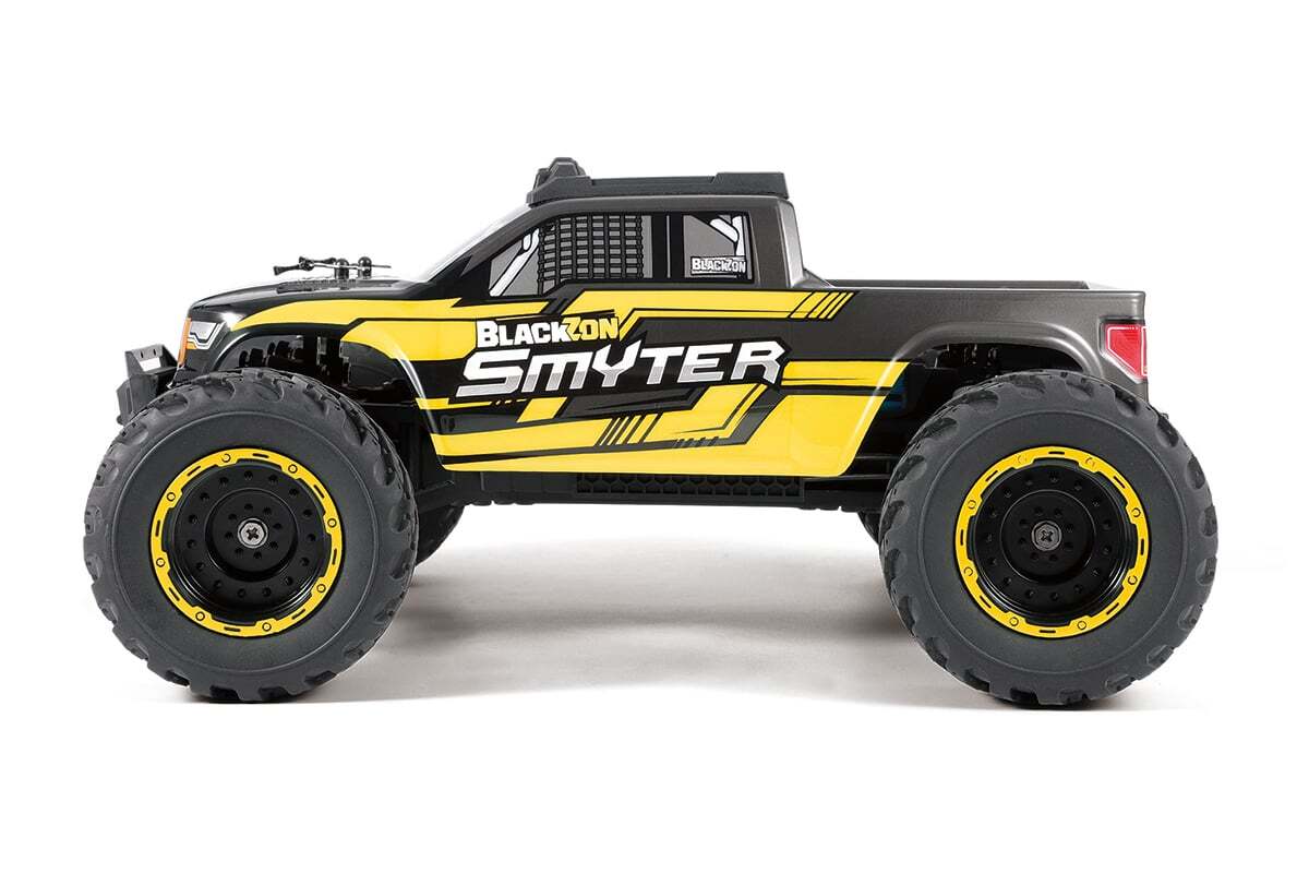 BlackZon 540225 1:12 Yellow Smyter MT 4WD Electric Monster Truck Ready-To-Run