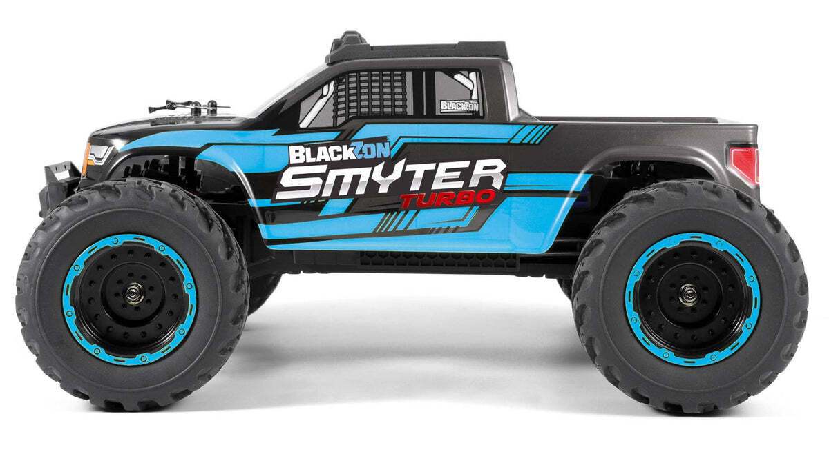 BlackZon 540252 1:12 Blue Smyter MT Turbo 4WD 3S Brushless Monster Truck RTR