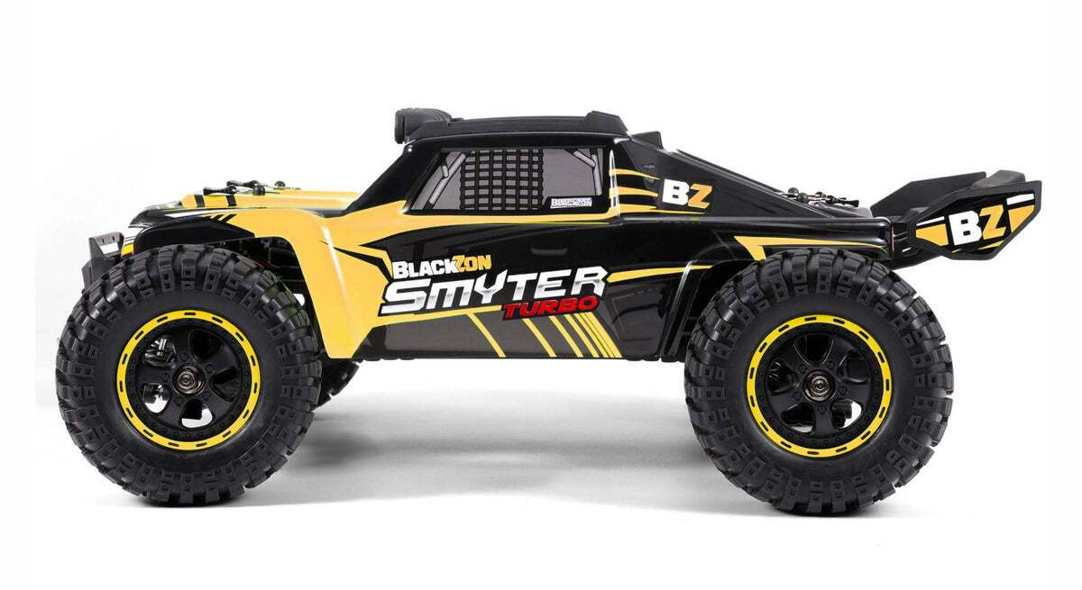 BlackZon 540255 1:12 Yellow Smyter DT Turbo 4WD 3S Brushless Desert Truck RTR