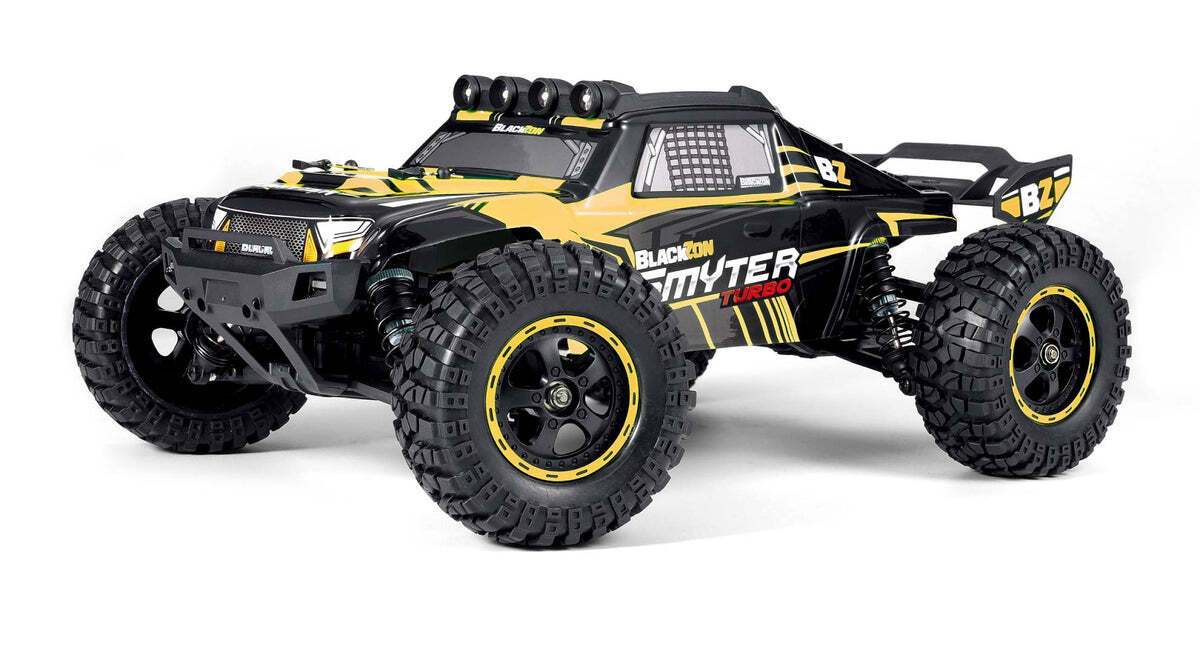 BlackZon 540255 1:12 Yellow Smyter DT Turbo 4WD 3S Brushless Desert Truck RTR