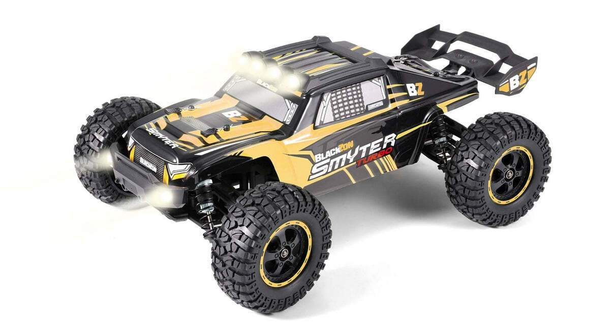 BlackZon 540255 1:12 Yellow Smyter DT Turbo 4WD 3S Brushless Desert Truck RTR