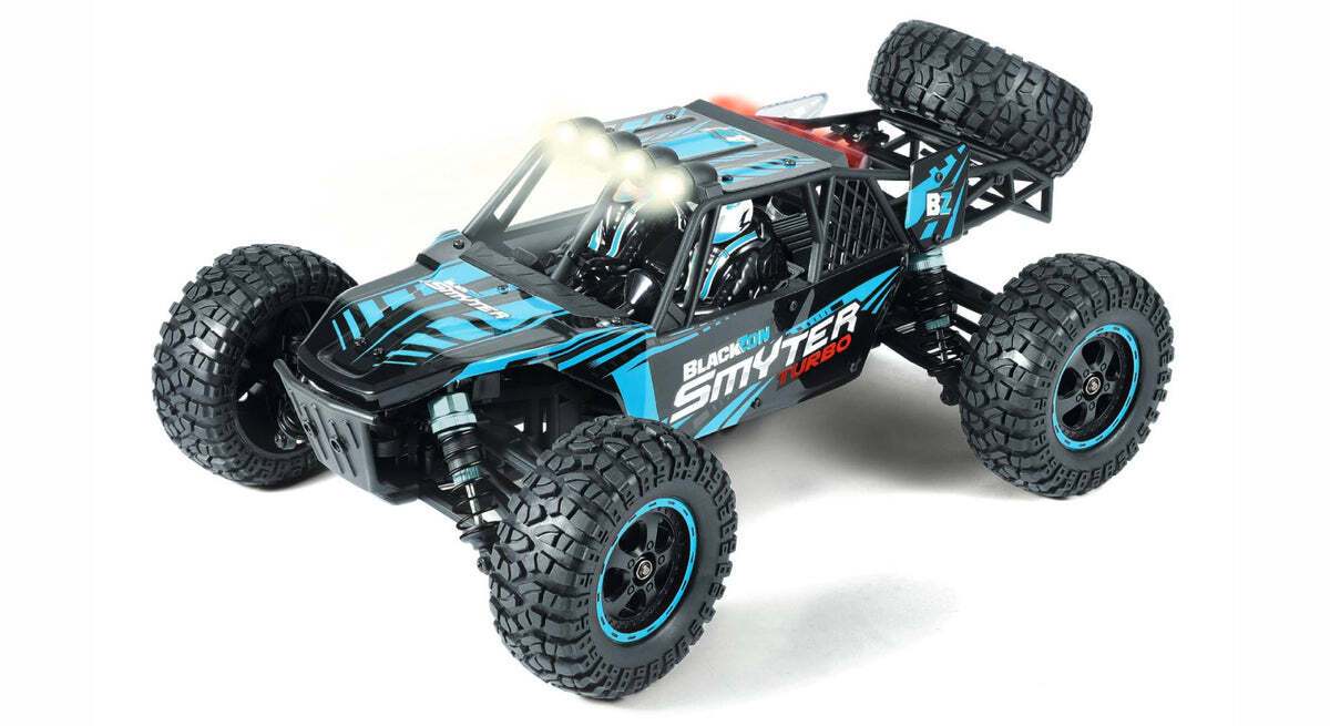 BlackZon 540256 1:12 Blue Smyter DB Turbo 4WD 3S Brushless Desert Buggy RTR