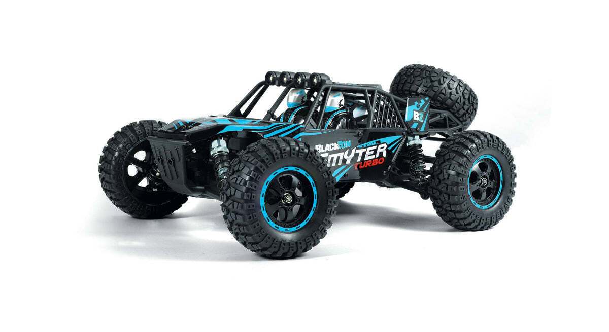 BlackZon 540256 1:12 Blue Smyter DB Turbo 4WD 3S Brushless Desert Buggy RTR