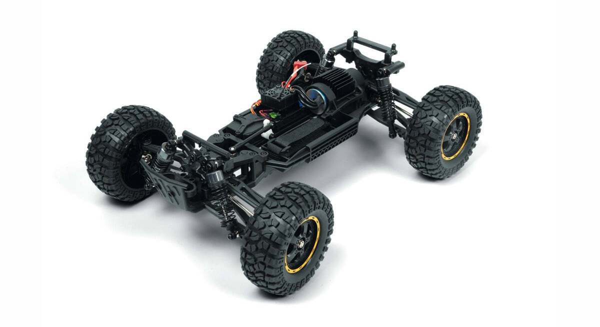 BlackZon 540257 1:12 Yellow Smyter DB Turbo 4WD 3S Brushless Desert Buggy RTR