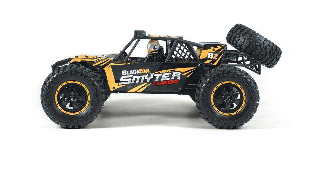 BlackZon 540257 1:12 Yellow Smyter DB Turbo 4WD 3S Brushless Desert Buggy RTR