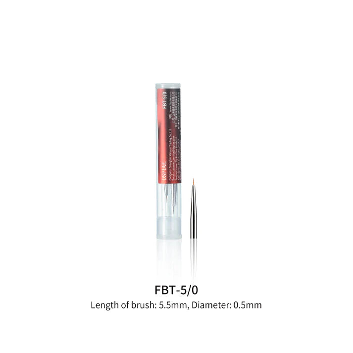 Dspiae FBT-5/0 Fine Brush Tips 5/0 (Pack of 3)